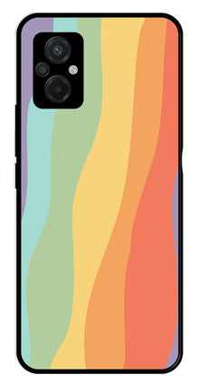 Muted Rainbow Metal Mobile Case for Poco M5