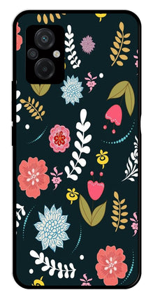 Floral Pattern2 Metal Mobile Case for Poco M5