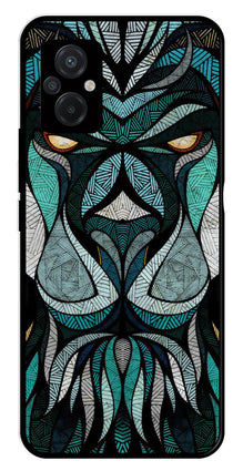 Lion Pattern Metal Mobile Case for Poco M5