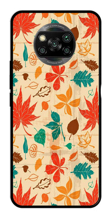 Leafs Design Metal Mobile Case for Poco X3