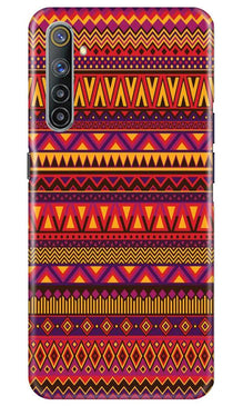 Zigzag line pattern2 Mobile Back Case for Realme 6 (Design - 10)