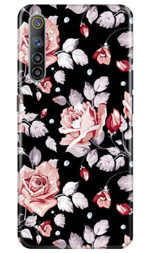 Pink rose Mobile Back Case for Realme 6 (Design - 12)