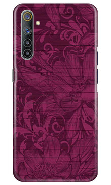 Purple Backround Mobile Back Case for Realme 6 (Design - 22)