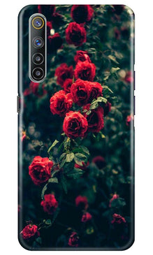 Red Rose Mobile Back Case for Realme 6 (Design - 66)