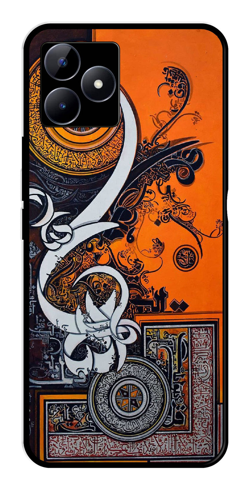 Qalander Art Metal Mobile Case for Realme N53   (Design No -16)