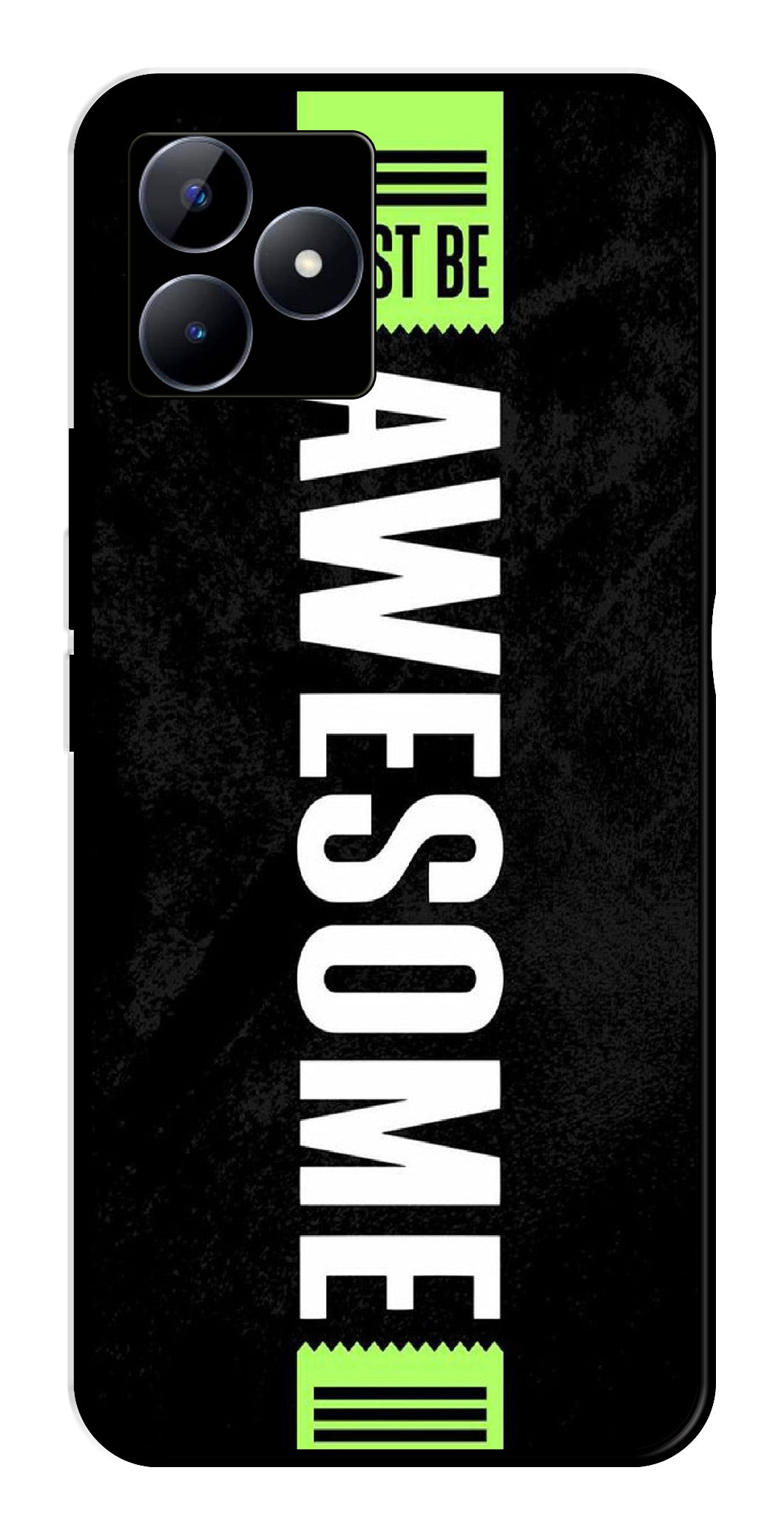 Awesome Metal Mobile Case for Realme N53   (Design No -33)