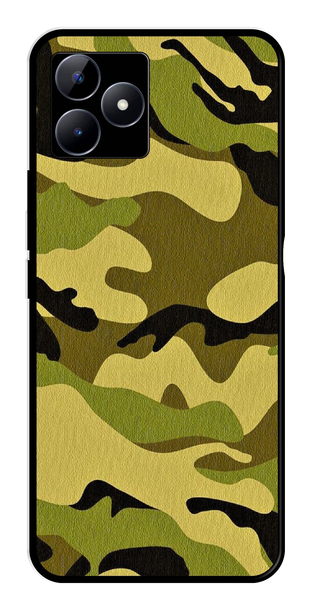 Army Pattern Metal Mobile Case for Realme N53 (Design No -35) – theStyleO