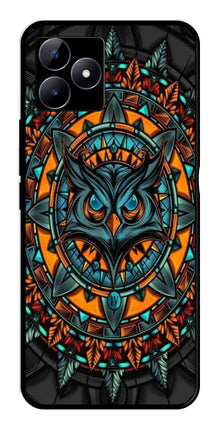 Owl Pattern Metal Mobile Case for Realme N53