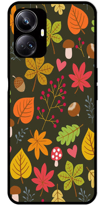 Leaves Design Metal Mobile Case for Realme 10 Pro 5G