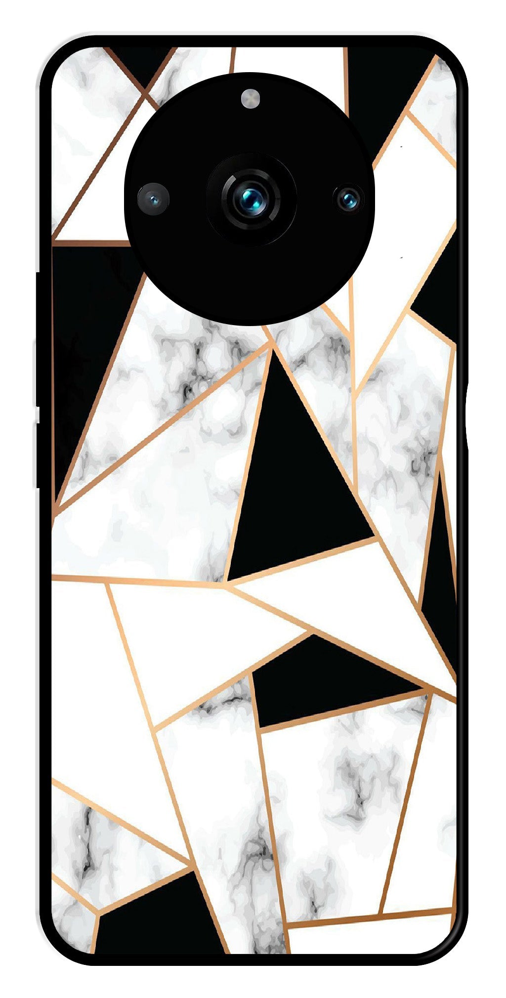 Marble Design2 Metal Mobile Case for Realme 11 Pro Plus 5G   (Design No -08)