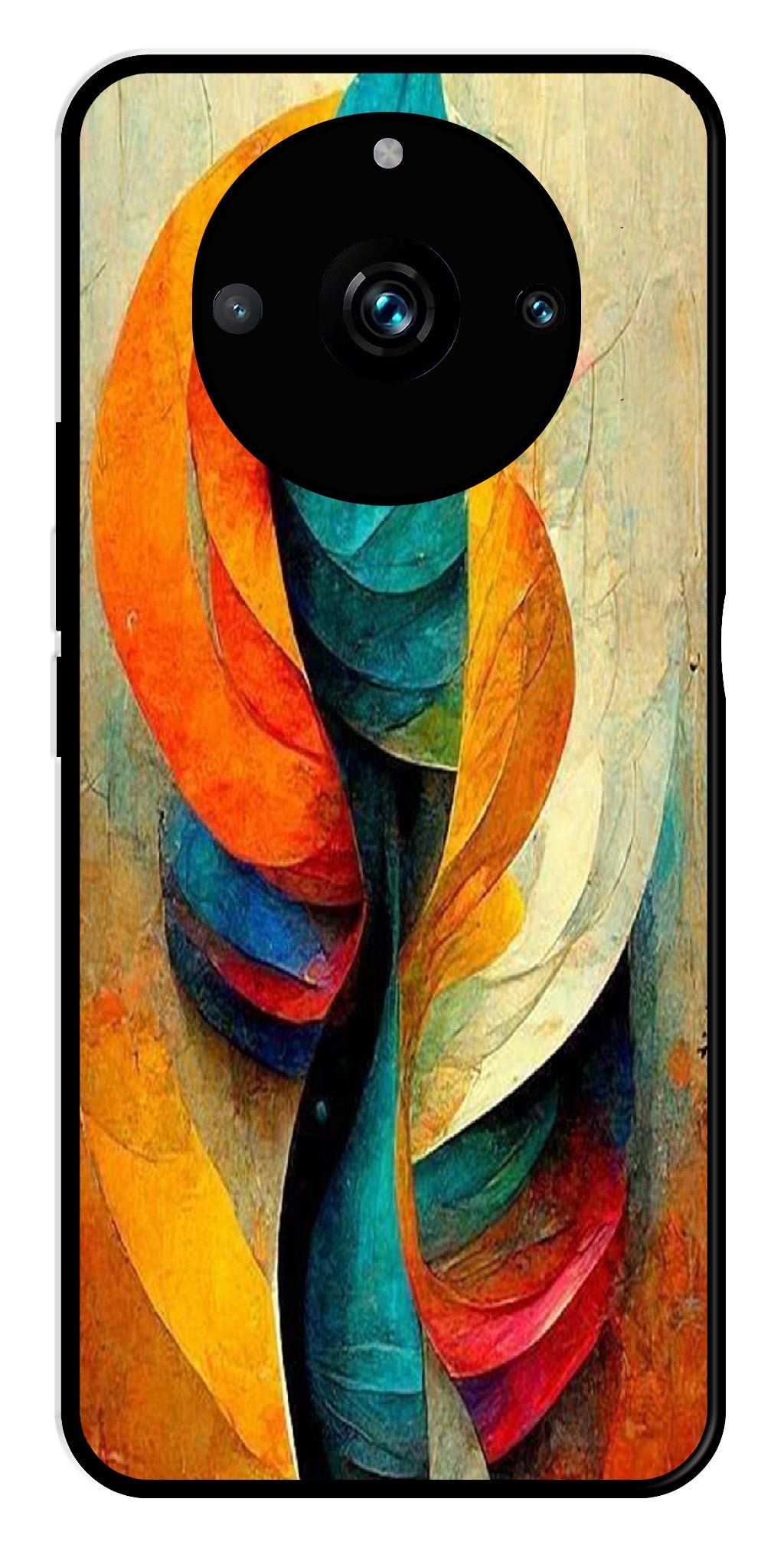 Modern Art Metal Mobile Case for Realme 11 Pro Plus 5G   (Design No -11)