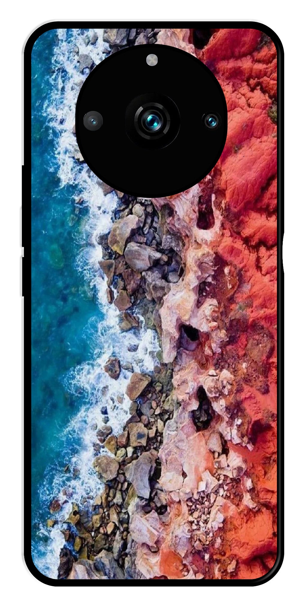 Sea Shore Metal Mobile Case for Realme 11 Pro Plus 5G   (Design No -18)