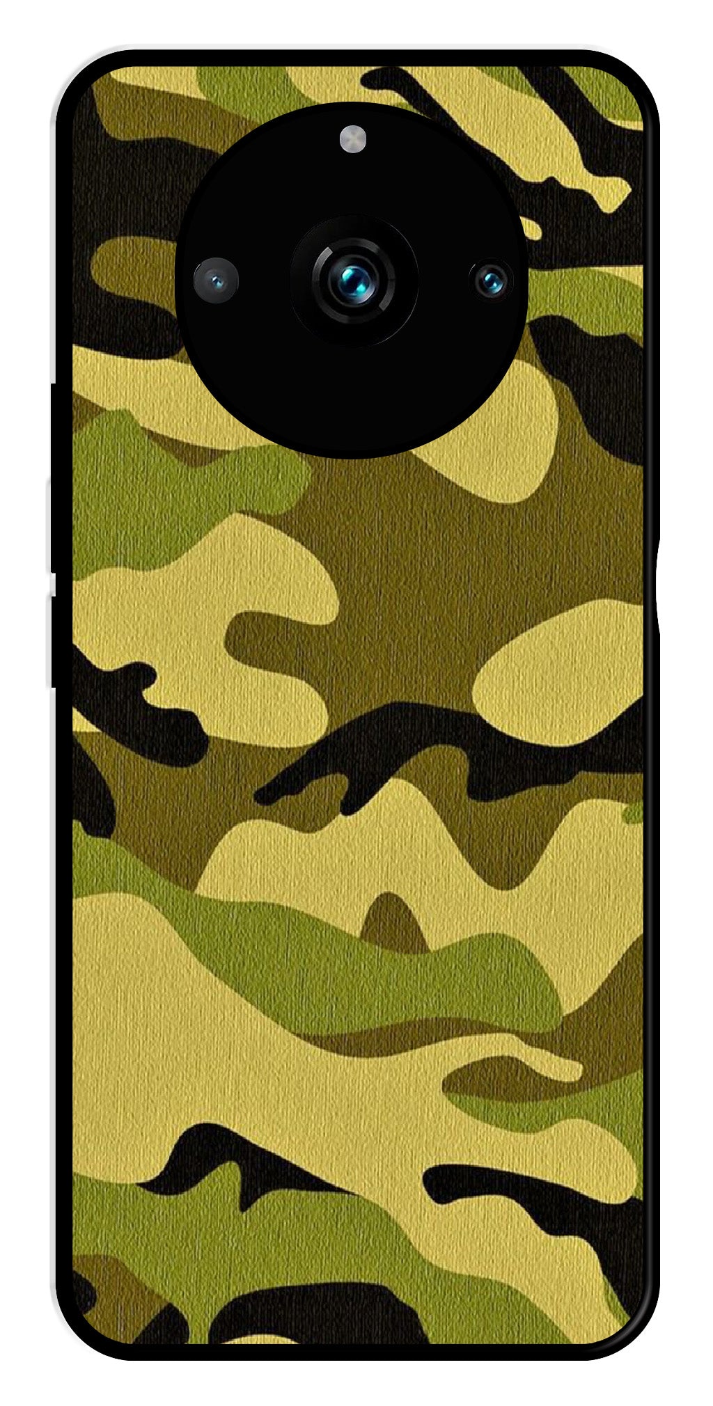 Army Pattern Metal Mobile Case for Realme 11 Pro Plus 5G   (Design No -35)