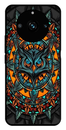 Owl Pattern Metal Mobile Case for Realme 11 Pro Plus 5G