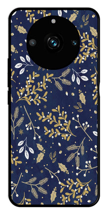 Floral Pattern  Metal Mobile Case for Realme 11 Pro Plus 5G