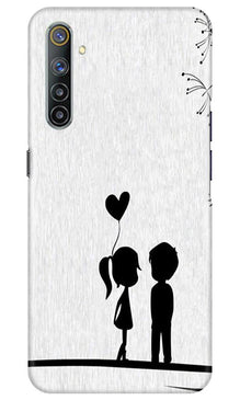 Cute Kid Couple Mobile Back Case for Realme 6 (Design - 283)