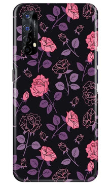 Rose Pattern Mobile Back Case for Realme 7 (Design - 2)