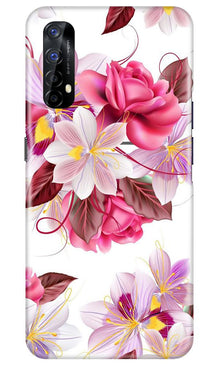 Beautiful flowers Mobile Back Case for Realme 7 (Design - 23)