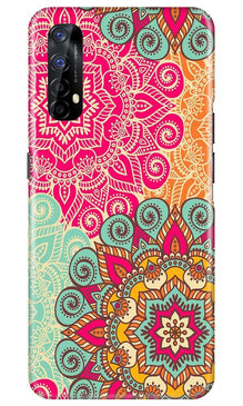 Rangoli art2 Mobile Back Case for Realme 7 (Design - 29)