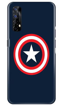 Captain America Mobile Back Case for Realme 7 (Design - 42)