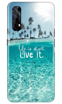 Life is short live it Mobile Back Case for Realme 7 (Design - 45)