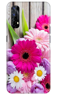 Coloful Daisy2 Mobile Back Case for Realme 7 (Design - 76)