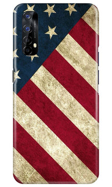 America Mobile Back Case for Realme 7 (Design - 79)