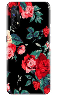 Red Rose2 Mobile Back Case for Realme 7 (Design - 81)