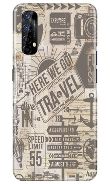 Travel Mobile Back Case for Realme 7  (Design - 104)