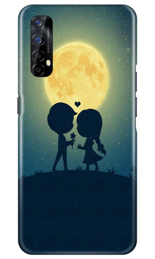 Love Couple Mobile Back Case for Realme 7  (Design - 109)