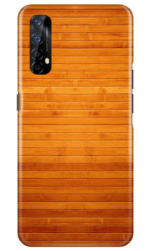 Wooden Look Mobile Back Case for Realme 7  (Design - 111)