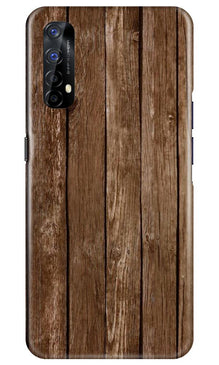 Wooden Look Mobile Back Case for Realme 7  (Design - 112)