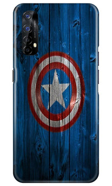 Captain America Superhero Mobile Back Case for Realme 7  (Design - 118)