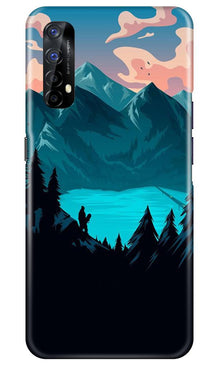 Mountains Mobile Back Case for Realme 7 (Design - 186)