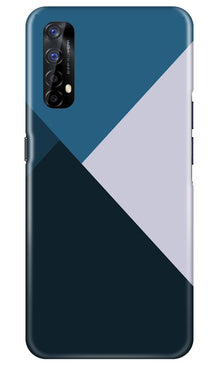 Blue Shades Mobile Back Case for Realme 7 (Design - 188)