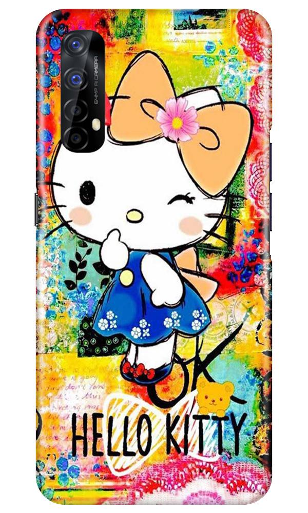 Hello Kitty Mobile Back Case for Realme 7 (Design - 362)