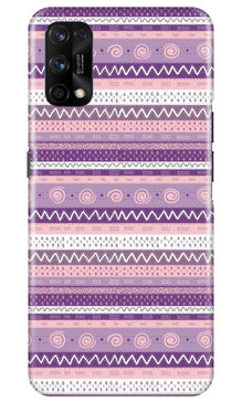 Zigzag line pattern3 Mobile Back Case for Realme 7 Pro (Design - 11)