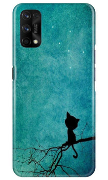 Moon cat Mobile Back Case for Realme 7 Pro (Design - 70)