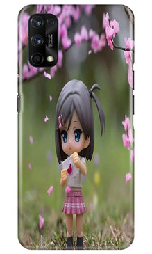 Cute Girl Mobile Back Case for Realme 7 Pro (Design - 92)