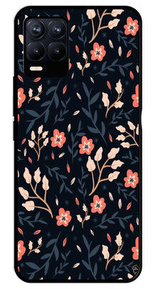 Floral Pattern Metal Mobile Case for Realme 8 4G