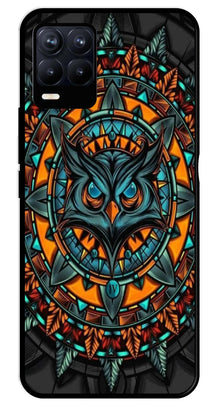 Owl Pattern Metal Mobile Case for Realme 8 4G