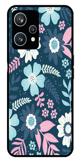 Flower Leaves Design Metal Mobile Case for Realme 9 Pro 5G  (Design No -50)