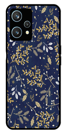 Floral Pattern  Metal Mobile Case for Realme 9 Pro 5G  (Design No -52)