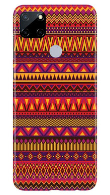 Zigzag line pattern2 Mobile Back Case for Realme Narzo 30a (Design - 10)