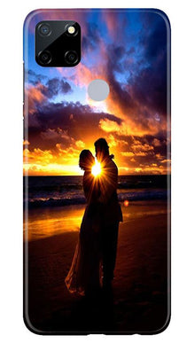 Couple Sea shore Mobile Back Case for Realme Narzo 30a (Design - 13)