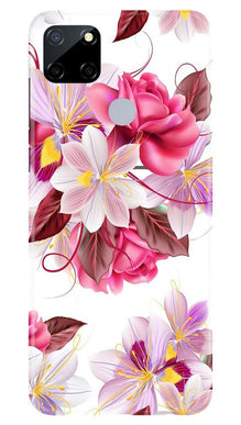 Beautiful flowers Mobile Back Case for Realme Narzo 30a (Design - 23)