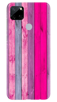 Wooden look Mobile Back Case for Realme Narzo 30a (Design - 24)