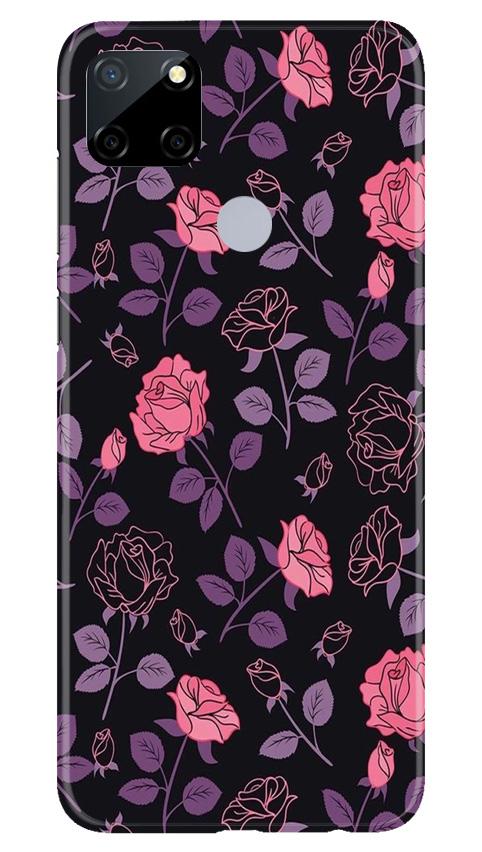 Rose Black Background Case for Realme Narzo 30a