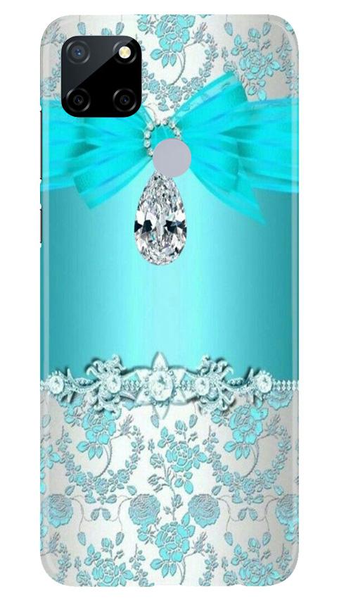 Shinny Blue Background Case for Realme Narzo 30a