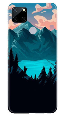 Mountains Mobile Back Case for Realme Narzo 30a (Design - 186)